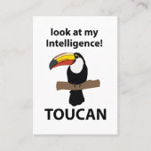 Toucan Bird Funny Tropical Visitekaartje (Voorkant)