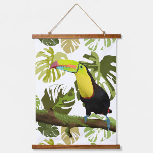 Toucan Bird in Oerwoud Hangend Wandkleed