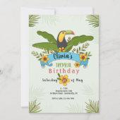 Toucan Bird Invitation Kaart (Voorkant)