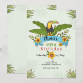 Toucan Bird Invitation Kaart (Voorkant / Achterkant)