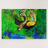 Toucan Bird Jigzaag Puzzle Toco Legpuzzel (Horizontaal)