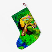Toucan Bird Kerstkous Kleine Kerstsok (Achterkant (Hangend))