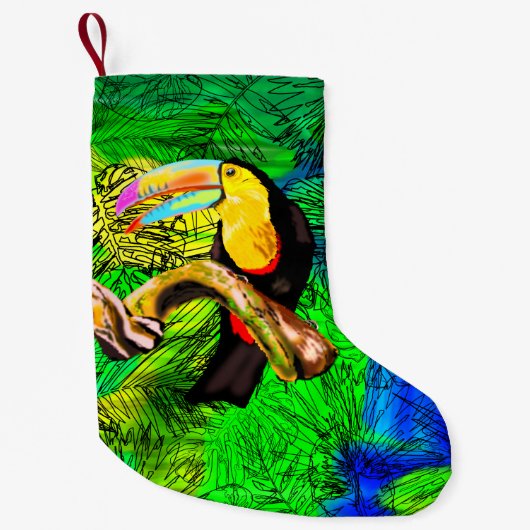 Toucan Bird Kerstkous Kleine Kerstsok (Voorkant)