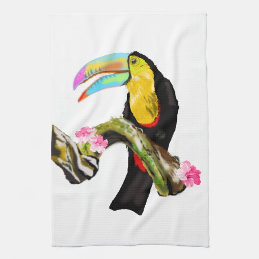 Toucan Bird Kitchen Towel Toco Theedoek (Verticaal)