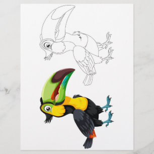 Toucan Bird kleurplaat