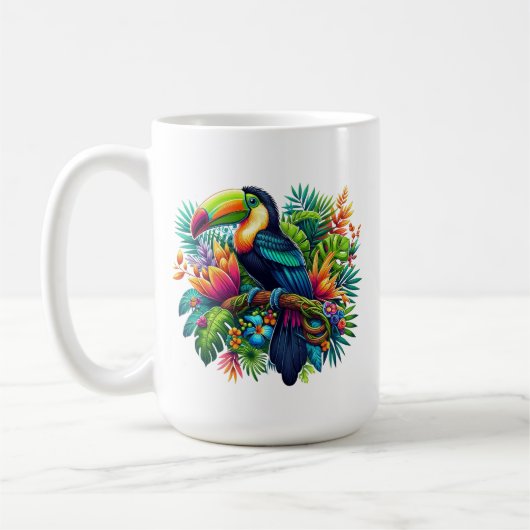 Toucan Bird Koffiemok (Links)