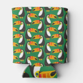 Toucan Bird Orange Beak Natural Green Animal Blikjeskoeler (Achterkant)