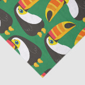 Toucan Bird Oranje Beak Natural Green Animal Tissuepapier (Detail)