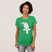 Toucan Bird Outline Tekening op t-shirts (Voorkant volledig)