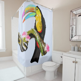 Toucan Bird Shower-gordijn - Aangepaste kleuren Douchegordijn