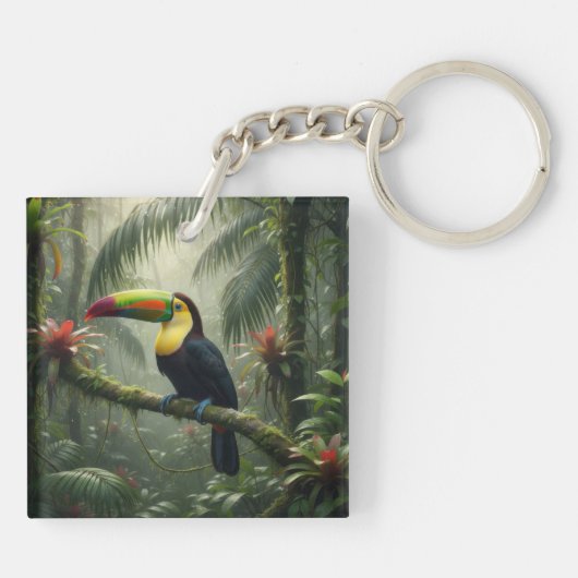 Toucan Bird Sleutelhanger (Achterkant)