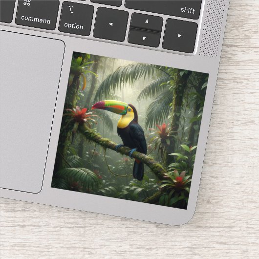 Toucan Bird Sticker (Detail)