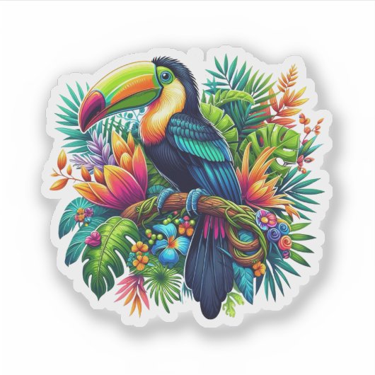 Toucan Bird Sticker (Voorkant)