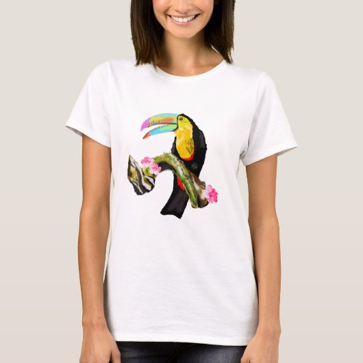 Toucan Bird T-Shirt - Exotic Summer Vacking (Voorkant)