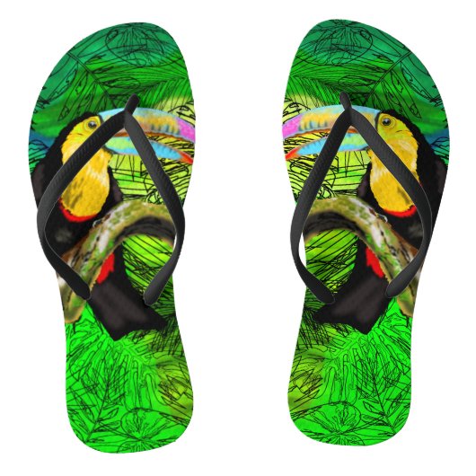 Toucan Bird Teenslippers Toco (Voetbed)