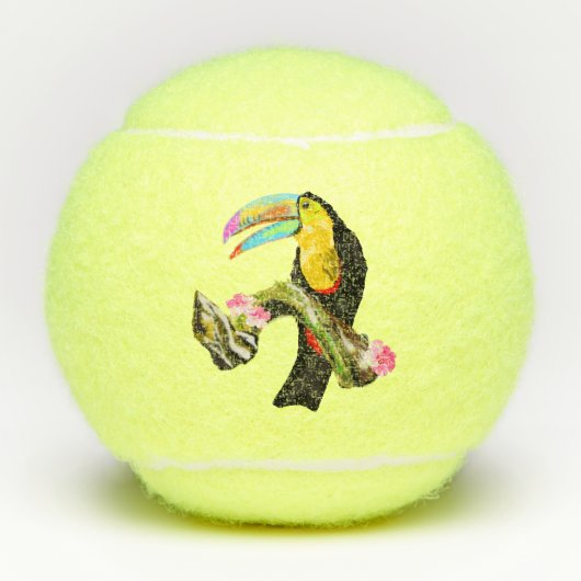 Toucan Bird Tennis Balls Toco Tennisballen (Voorkant)