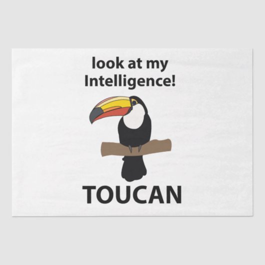 Toucan Bird Tropical Funny Tissuepapier (Voorkant)