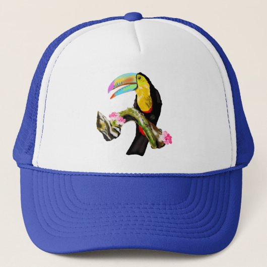 Toucan Bird Trucker Hat Toco Trucker Pet (Voorkant)