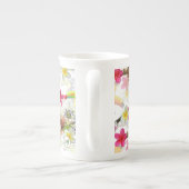 Toucan Birds, Passion Flowers, Plumeria Tropical B Porselein Kop (Achterkant)