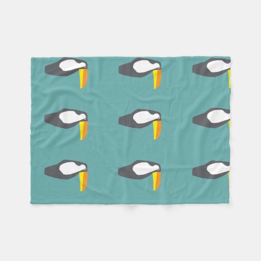 Toucan Blanket Fleece Deken (Voorkant (Horizontaal))