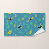 Toucan Blue en Green Tropical Rainforest Bad Handdoek (Handdoek)