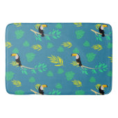 Toucan Blue en Green Tropical Rainforest Badmat (Voorkant)