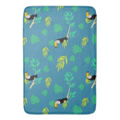 Toucan Blue en Green Tropical Rainforest Badmat (Voorkant Verticaal)
