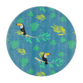Toucan Blue en Green Tropical Rainforest Snijplank (Voorkant)
