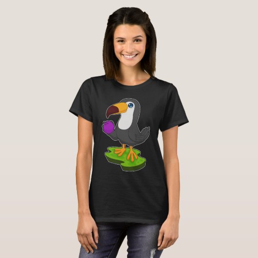 Toucan Bowling bal Sport T-shirt (Voorkant volledig)