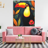Toucan Canvas Afdruk (Insitu (Woonkamer))