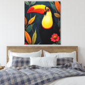 Toucan Canvas Afdruk (Insitu (Slaapkamer))
