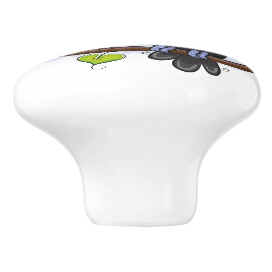 Toucan Ceramic Knob Keramische Knop (Zijkant)
