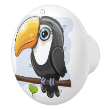 Toucan Ceramic Knob