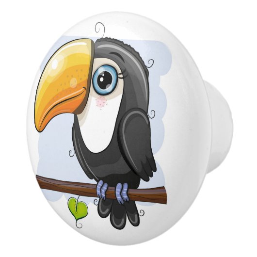 Toucan Ceramic Knob Keramische Knop (Rechts)