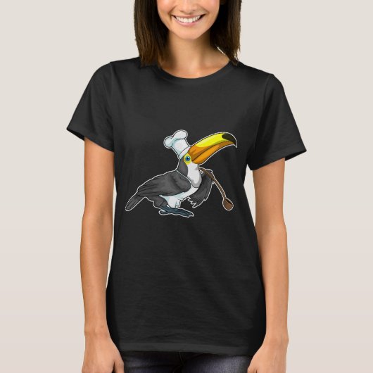 Toucan Chef Cooking lepel T-shirt (Voorkant)