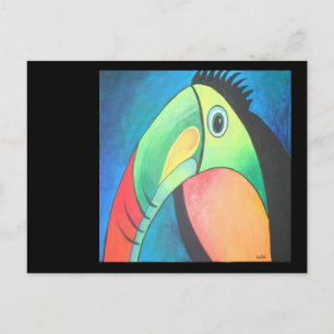 Toucan Childlike Cartoon Painting Briefkaart