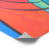 Toucan Childlike Cartoon Painting Poster (Hoek)