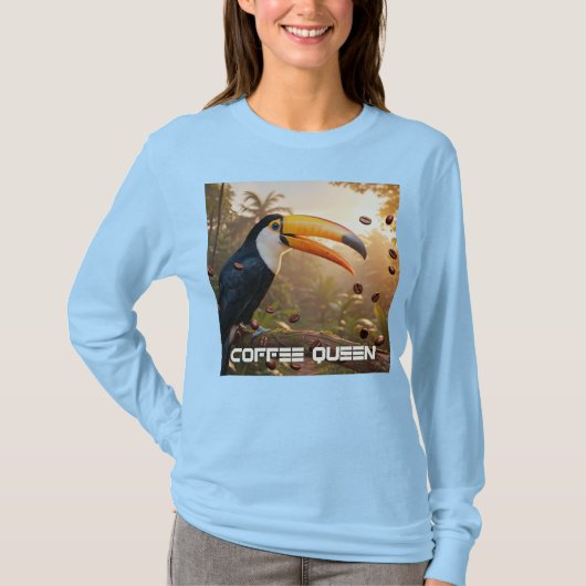 TOUCAN - COFFEE QUEEN T-SHIRT (Voorkant)