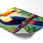 Toucan Colorful Tropical Bird Watercolor Poster (Hoek)