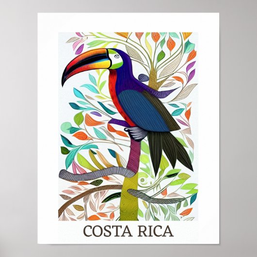 Toucan Costa Rica Design Poster (Voorkant)