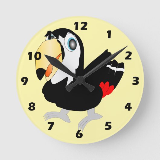 Toucan Design Ronde Klok (Voorkant)