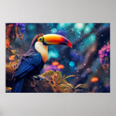 Toucan Dierenvogel Wilderness Kleurrijk Poster (Voorkant)