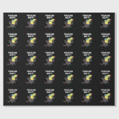 Toucan Do It Funny Positive Bird Pun Dark BG Cadeaupapier (Vlak)
