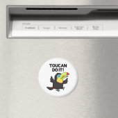Toucan Do It Funny Promoting Bird Pun Magneet (Insitu (Vaatwasser))