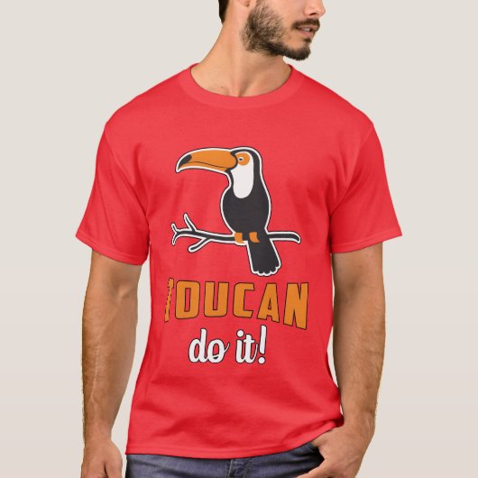 Toucan Do It Vogelkijker Kijken Retrooucans jongen T-shirt (Voorkant)