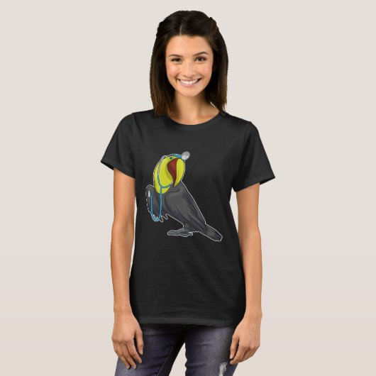 Toucan Doctor Stethoscoop T-shirt (Voorkant volledig)