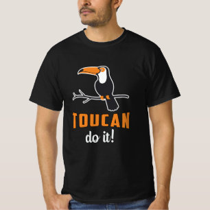 Toucan Doe Het Vogelwaarnemer Kijken Retro Toucans T-shirt