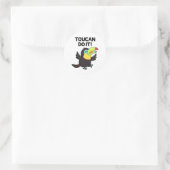Toucan doen het grappige positieve vogel woordspel ronde sticker (Tas)