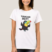 Toucan doen het grappige positieve vogel woordspel t-shirt (Voorkant)