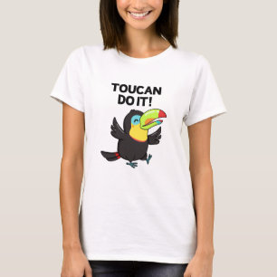 Toucan doen het grappige positieve vogel woordspel t-shirt